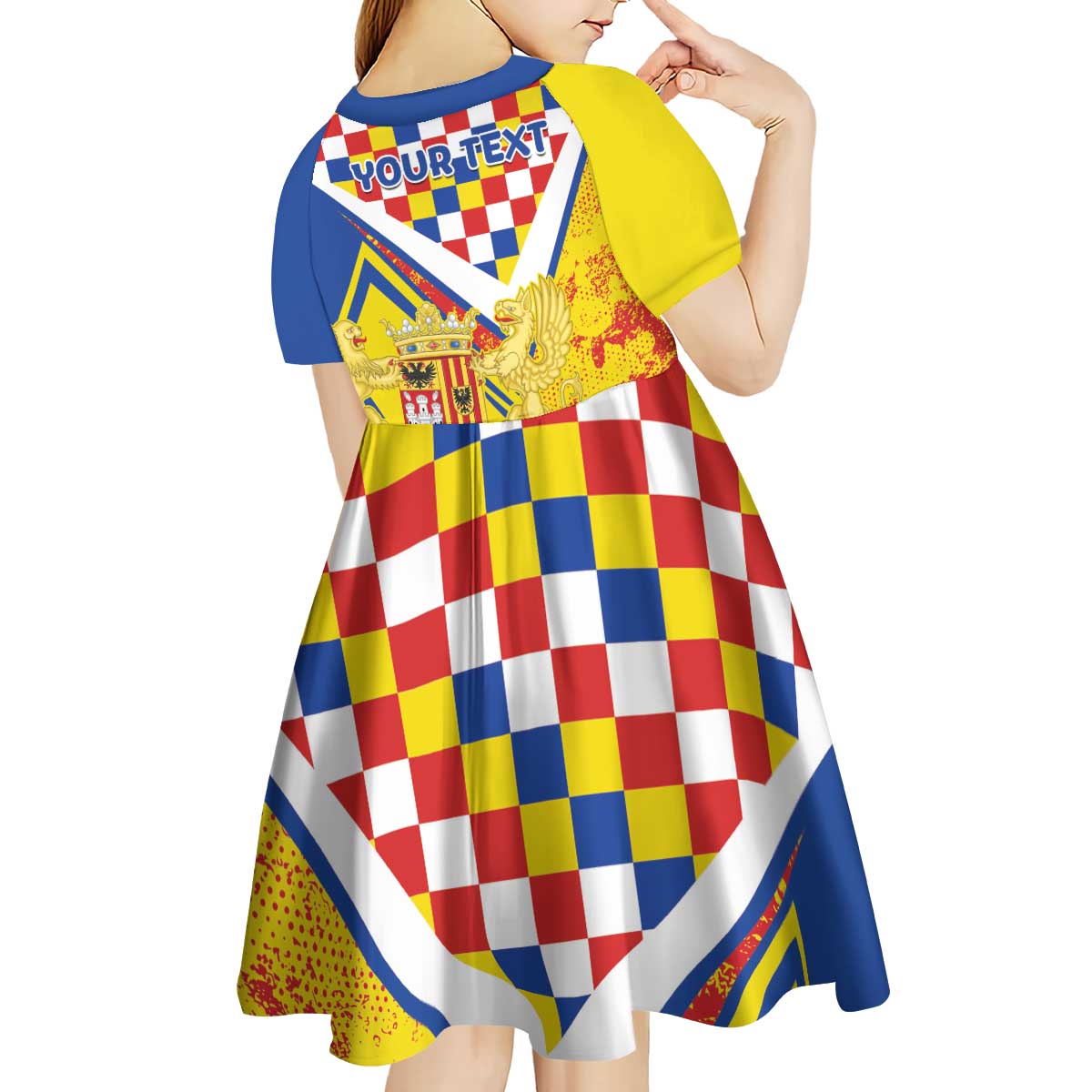 Personalized Belgium Antwerp Province Kid Short Sleeve Dress