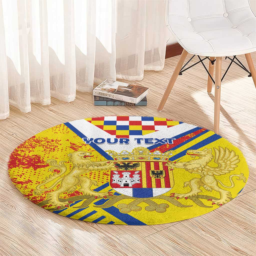 Personalized Belgium Antwerp Province Round Carpet