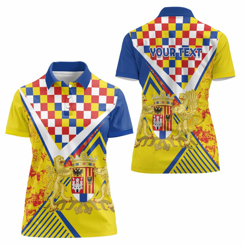 Personalized Belgium Antwerp Province Women Polo Shirt