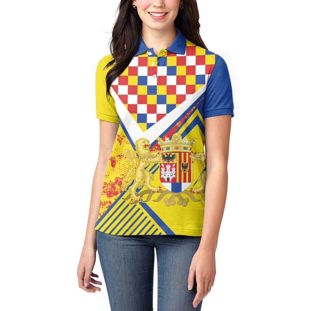 Personalized Belgium Antwerp Province Women Polo Shirt