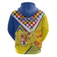 Personalized Belgium Antwerp Province Zip Hoodie