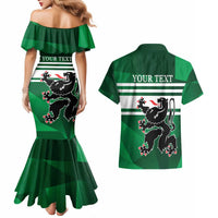 Personalized Belgium East Flanders Couples Matching Mermaid Dress and Hawaiian Shirt