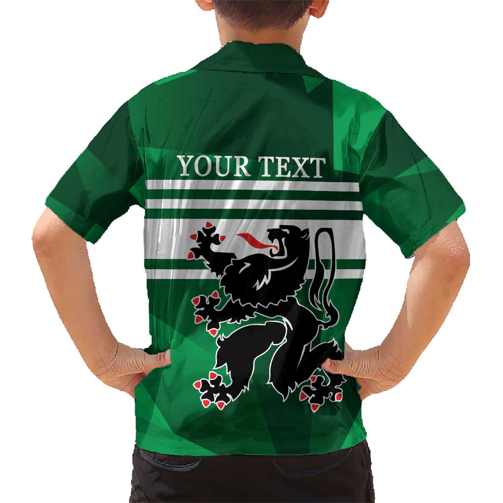 Personalized Belgium East Flanders Family Matching Short Sleeve Bodycon Dress and Hawaiian Shirt
