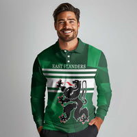 Personalized Belgium East Flanders Long Sleeve Polo Shirt