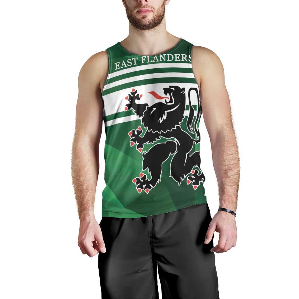 Personalized Belgium East Flanders Men Tank Top