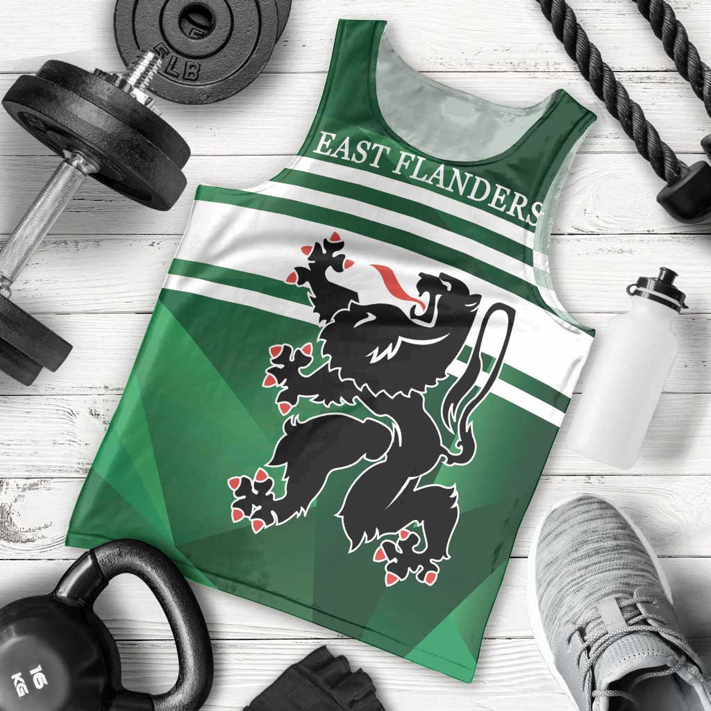 Personalized Belgium East Flanders Men Tank Top