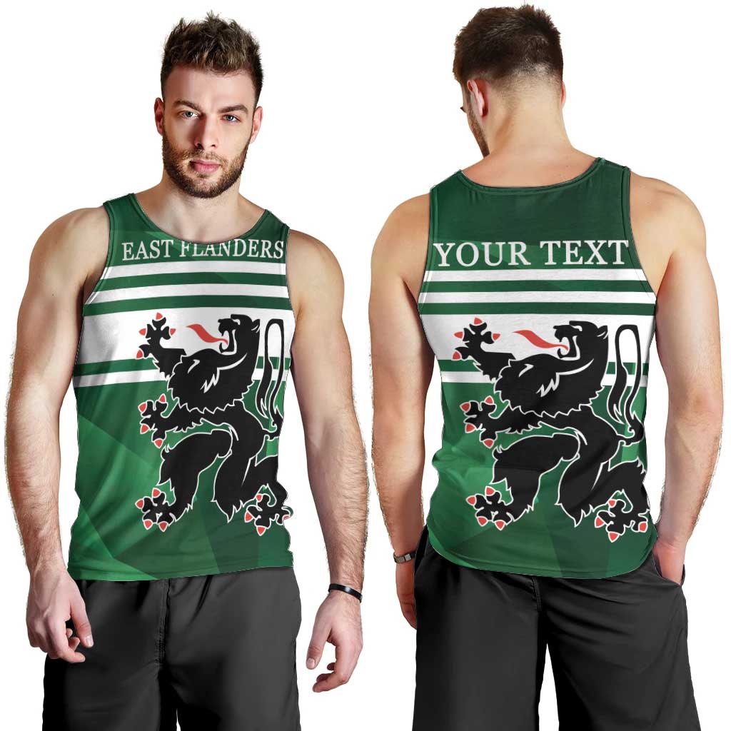 Personalized Belgium East Flanders Men Tank Top