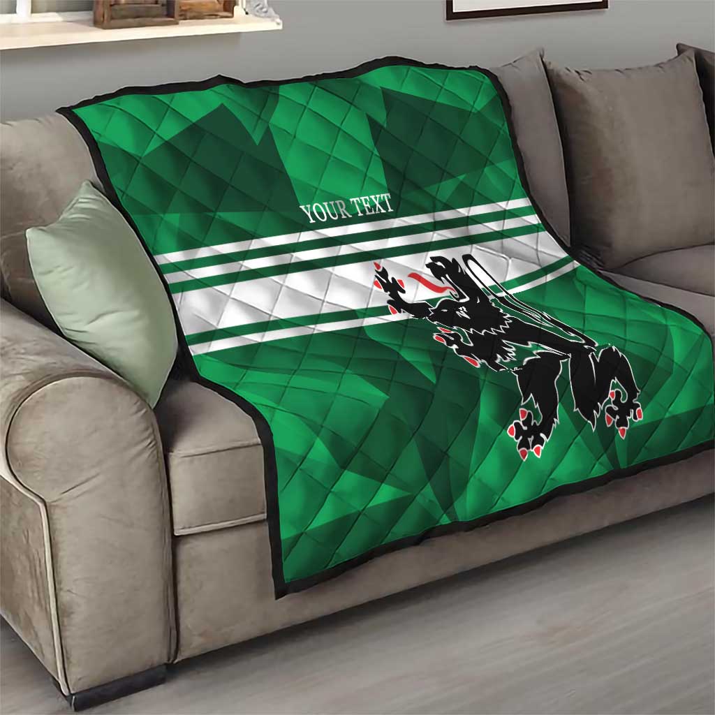 Personalized Belgium East Flanders Quilt