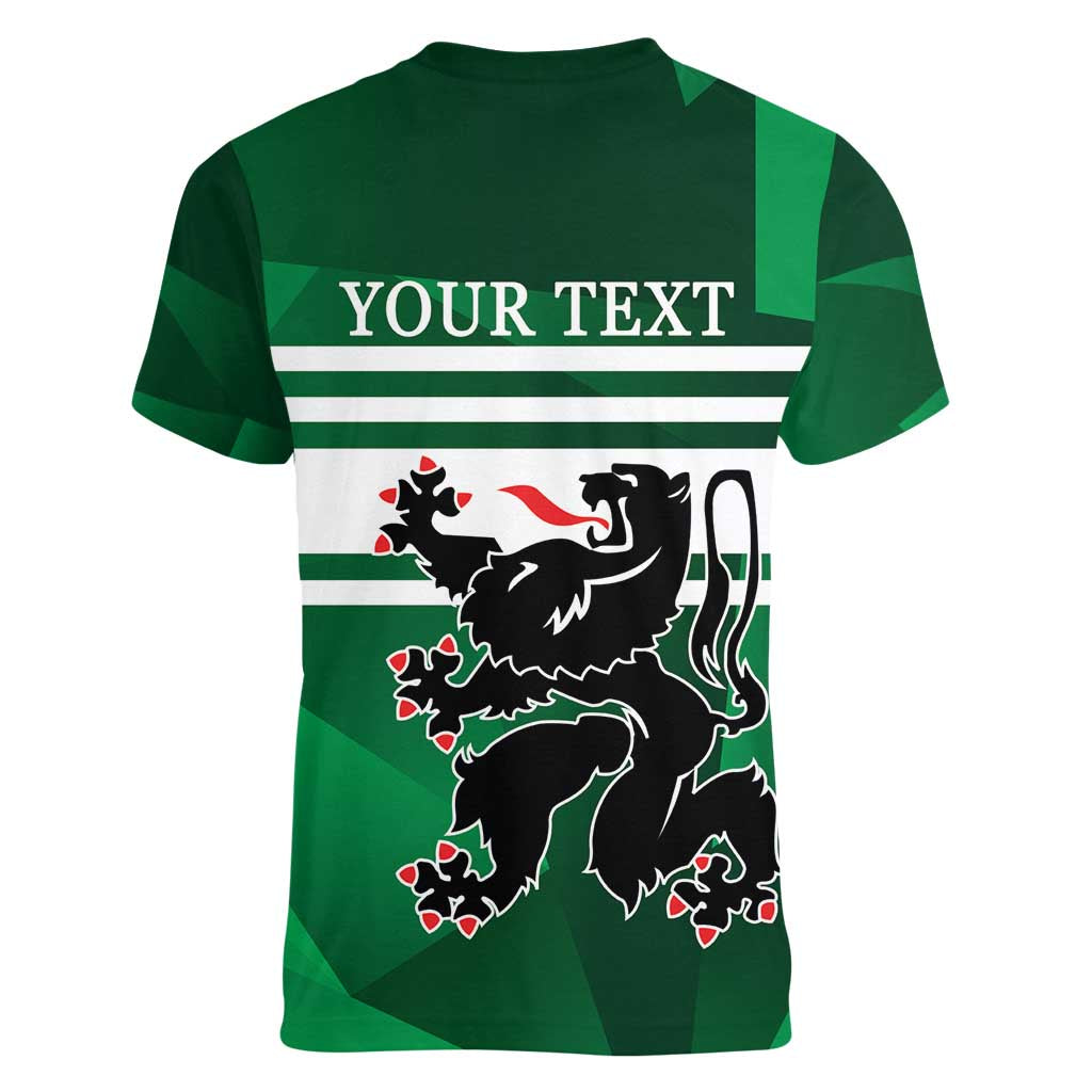 Personalized Belgium East Flanders Women V-Neck T-Shirt