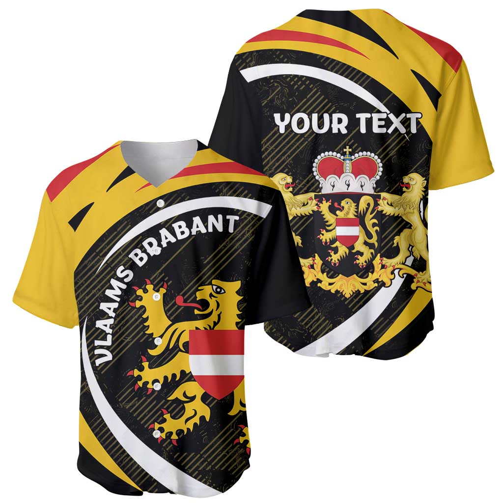 Personalized Belgium Flemish Brabant Baseball Jersey