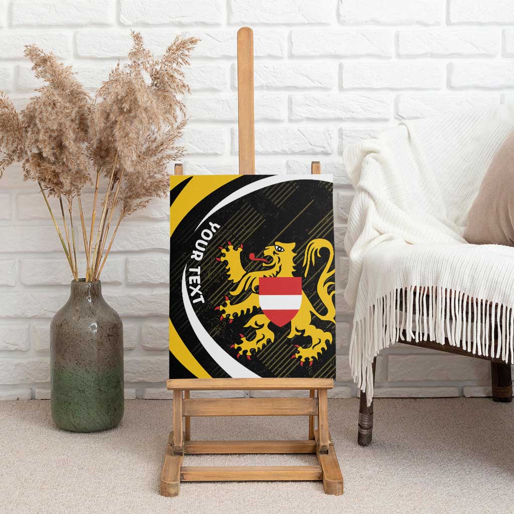 Personalized Belgium Flemish Brabant Canvas Wall Art