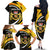 Personalized Belgium Flemish Brabant Family Matching Off The Shoulder Long Sleeve Dress and Hawaiian Shirt