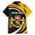 Personalized Belgium Flemish Brabant Family Matching Off The Shoulder Long Sleeve Dress and Hawaiian Shirt