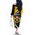 Personalized Belgium Flemish Brabant Family Matching Off The Shoulder Long Sleeve Dress and Hawaiian Shirt
