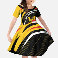 Personalized Belgium Flemish Brabant Family Matching Summer Maxi Dress and Hawaiian Shirt