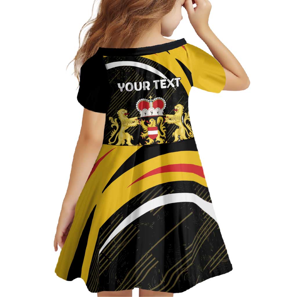Personalized Belgium Flemish Brabant Family Matching Summer Maxi Dress and Hawaiian Shirt