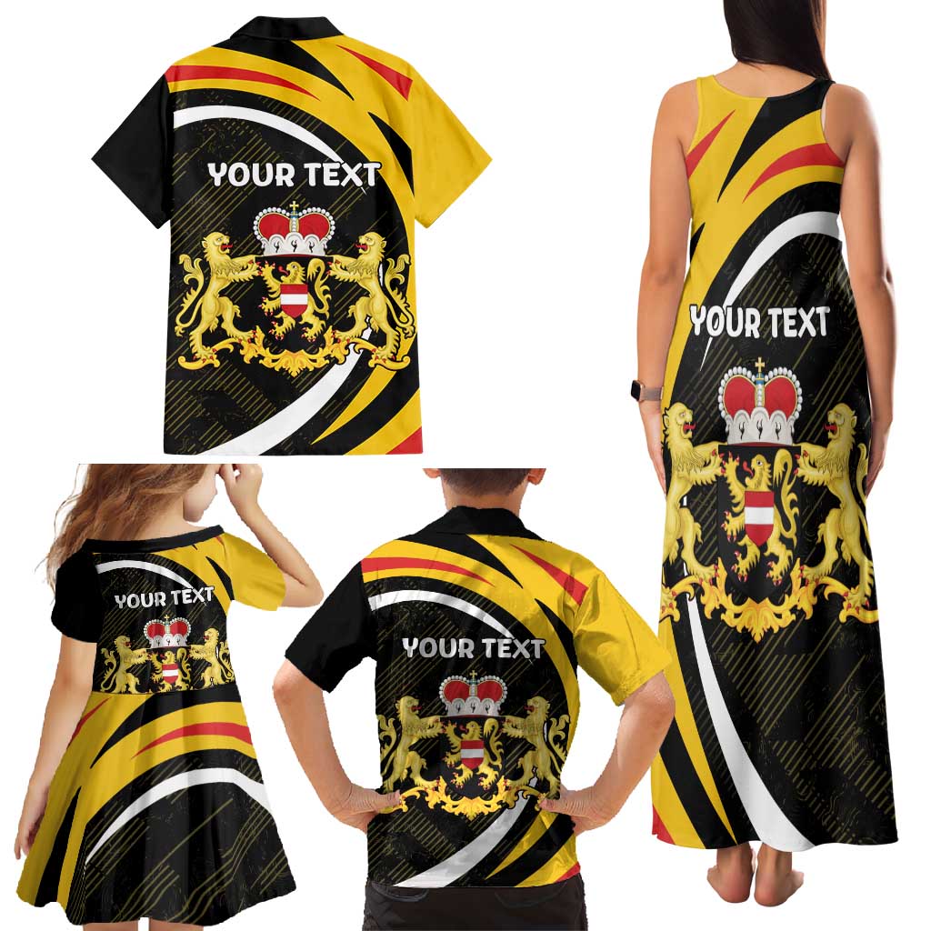 Personalized Belgium Flemish Brabant Family Matching Tank Maxi Dress and Hawaiian Shirt