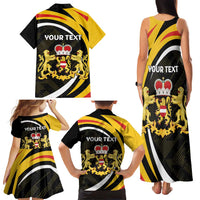 Personalized Belgium Flemish Brabant Family Matching Tank Maxi Dress and Hawaiian Shirt