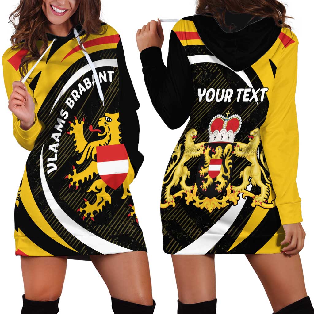 Personalized Belgium Flemish Brabant Hoodie Dress