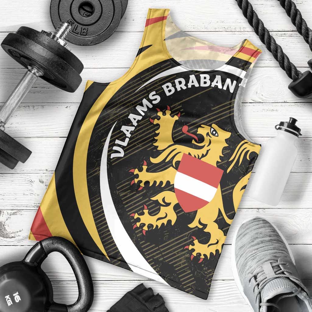 Personalized Belgium Flemish Brabant Men Tank Top