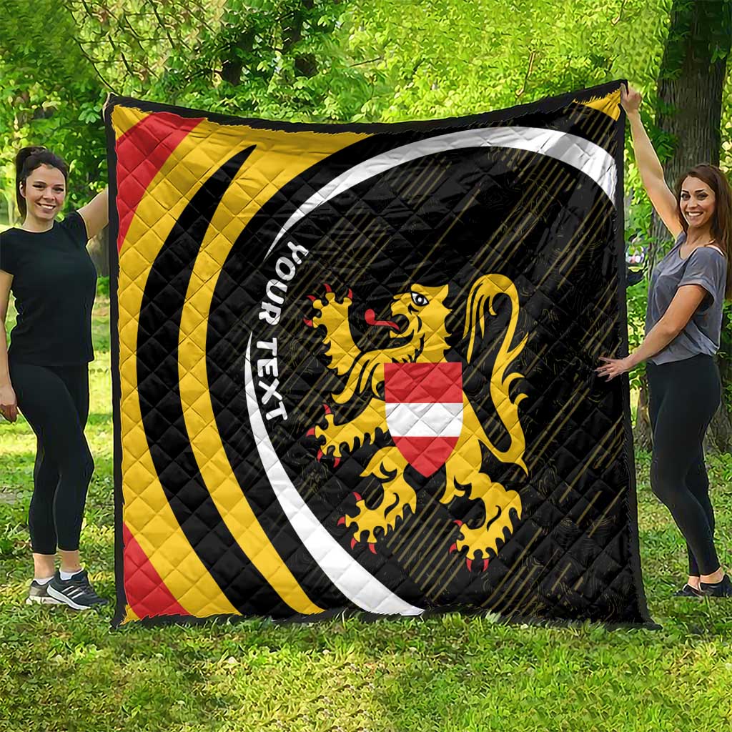 Personalized Belgium Flemish Brabant Quilt