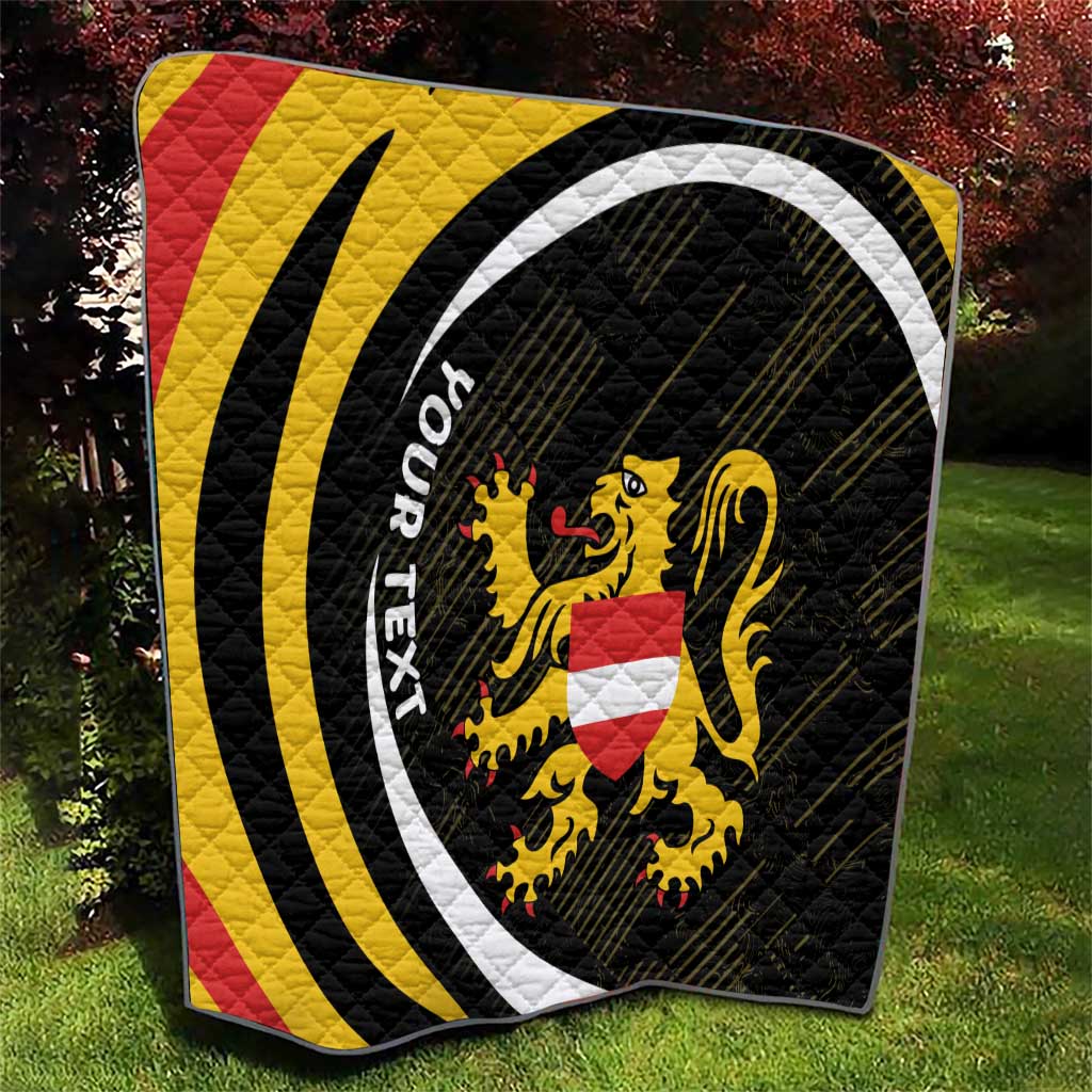 Personalized Belgium Flemish Brabant Quilt
