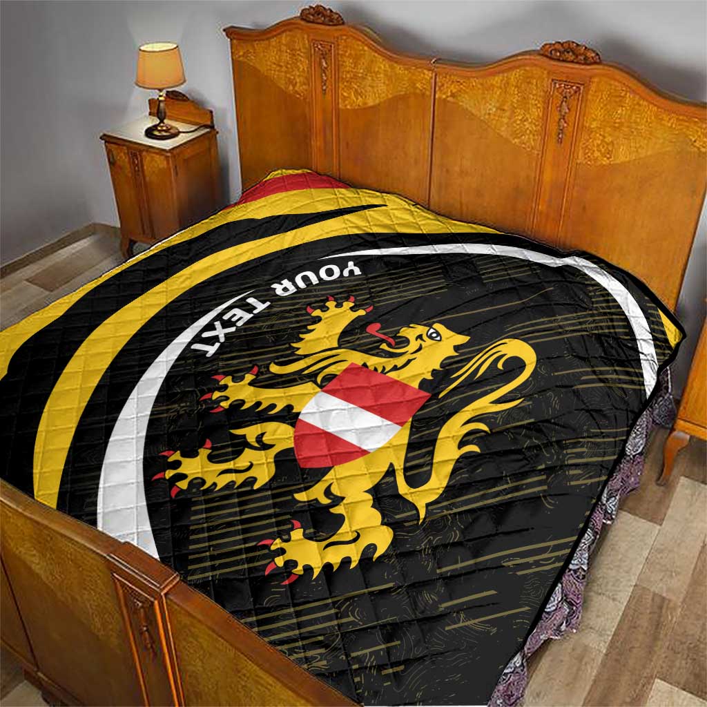 Personalized Belgium Flemish Brabant Quilt