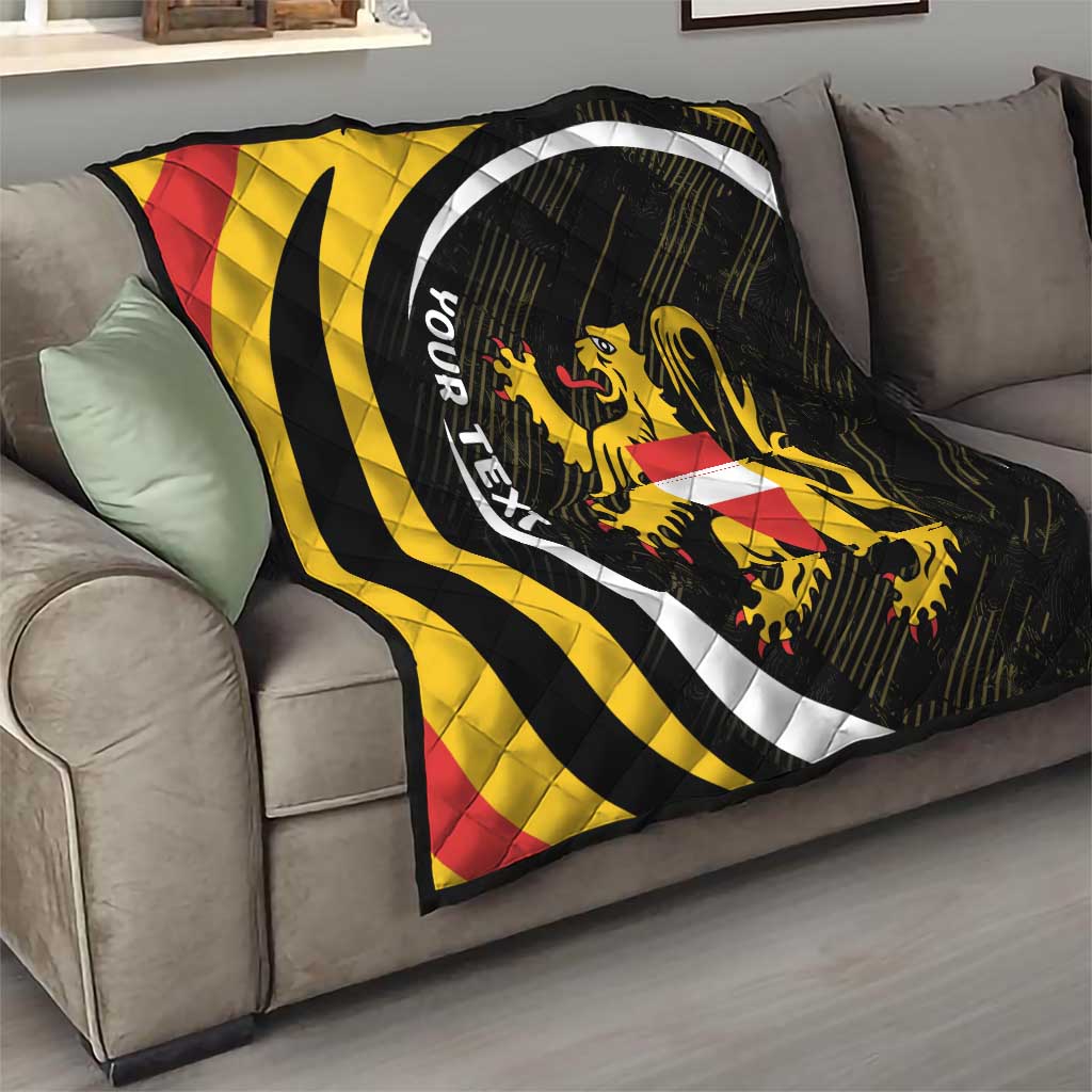 Personalized Belgium Flemish Brabant Quilt