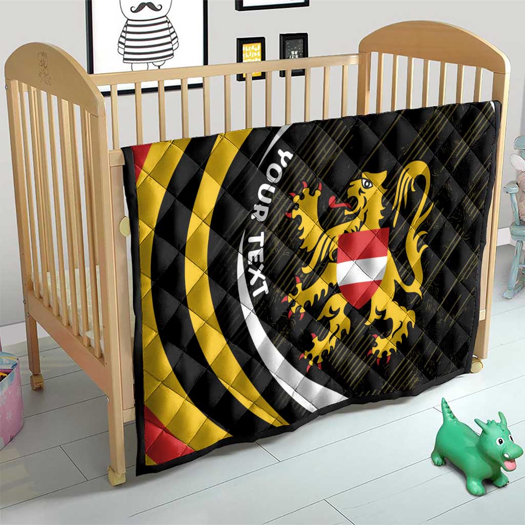 Personalized Belgium Flemish Brabant Quilt