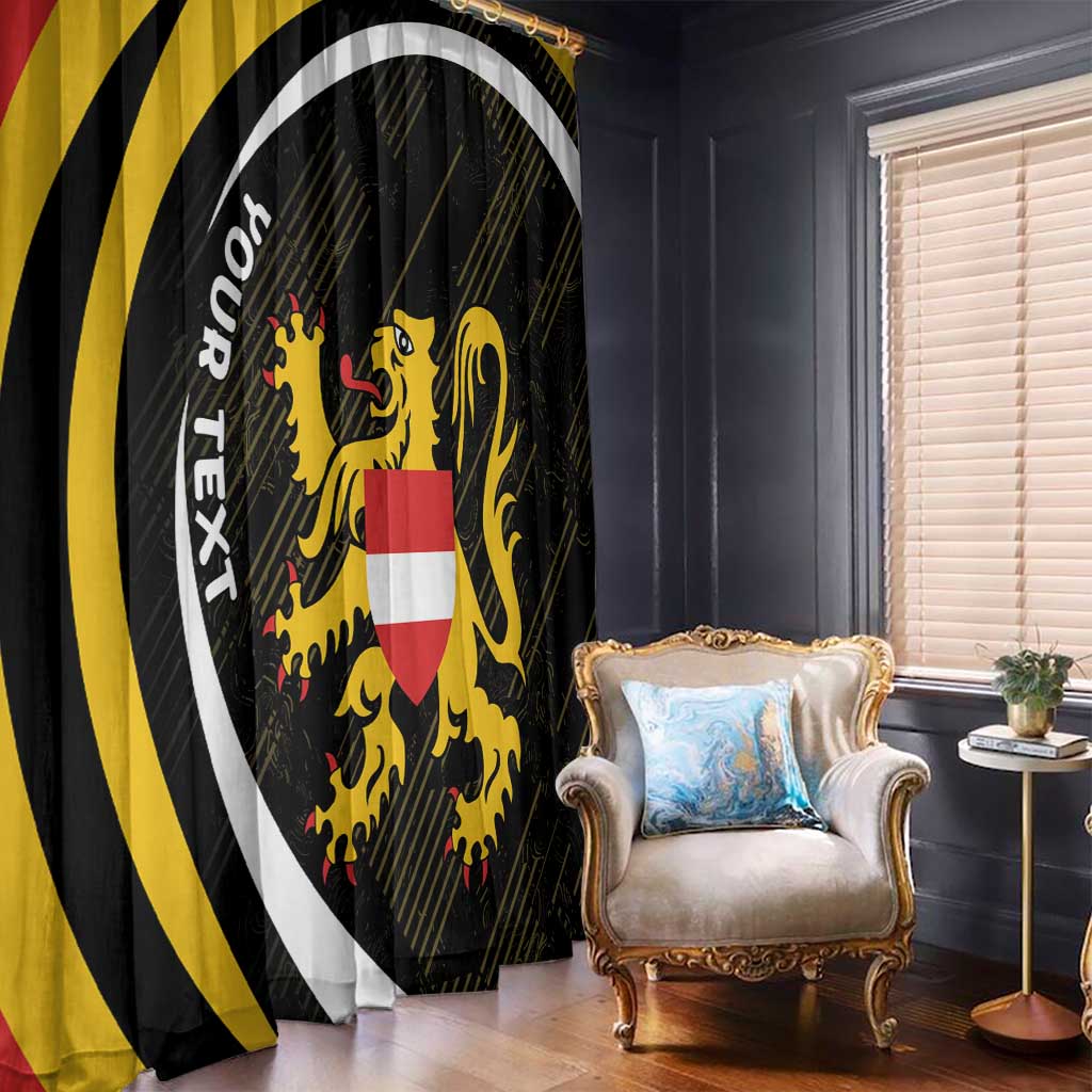 Personalized Belgium Flemish Brabant Window Curtain