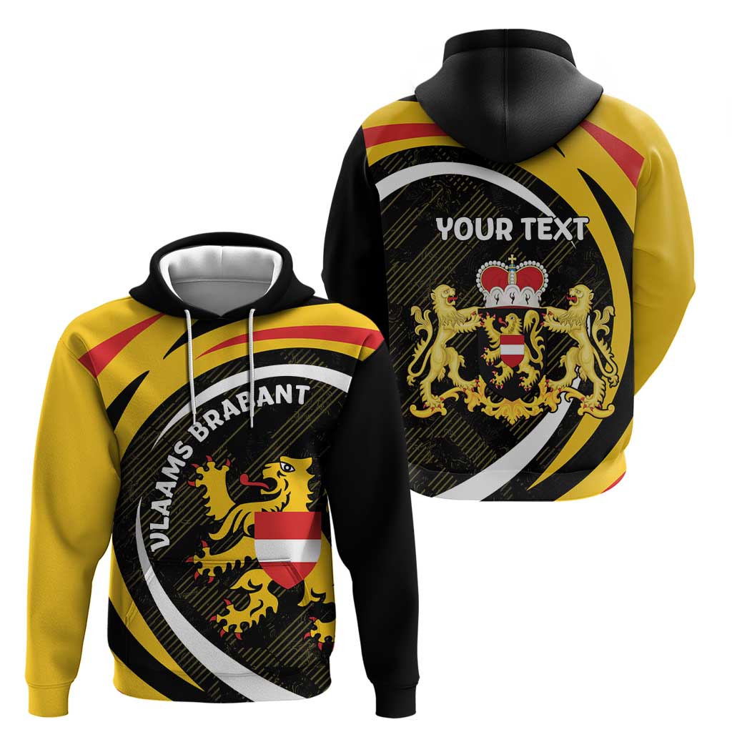 Personalized Belgium Flemish Brabant Zip Hoodie
