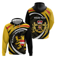 Personalized Belgium Flemish Brabant Zip Hoodie