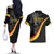 Belgium Leo Belgicus Couples Matching Off The Shoulder Long Sleeve Dress and Hawaiian Shirt
