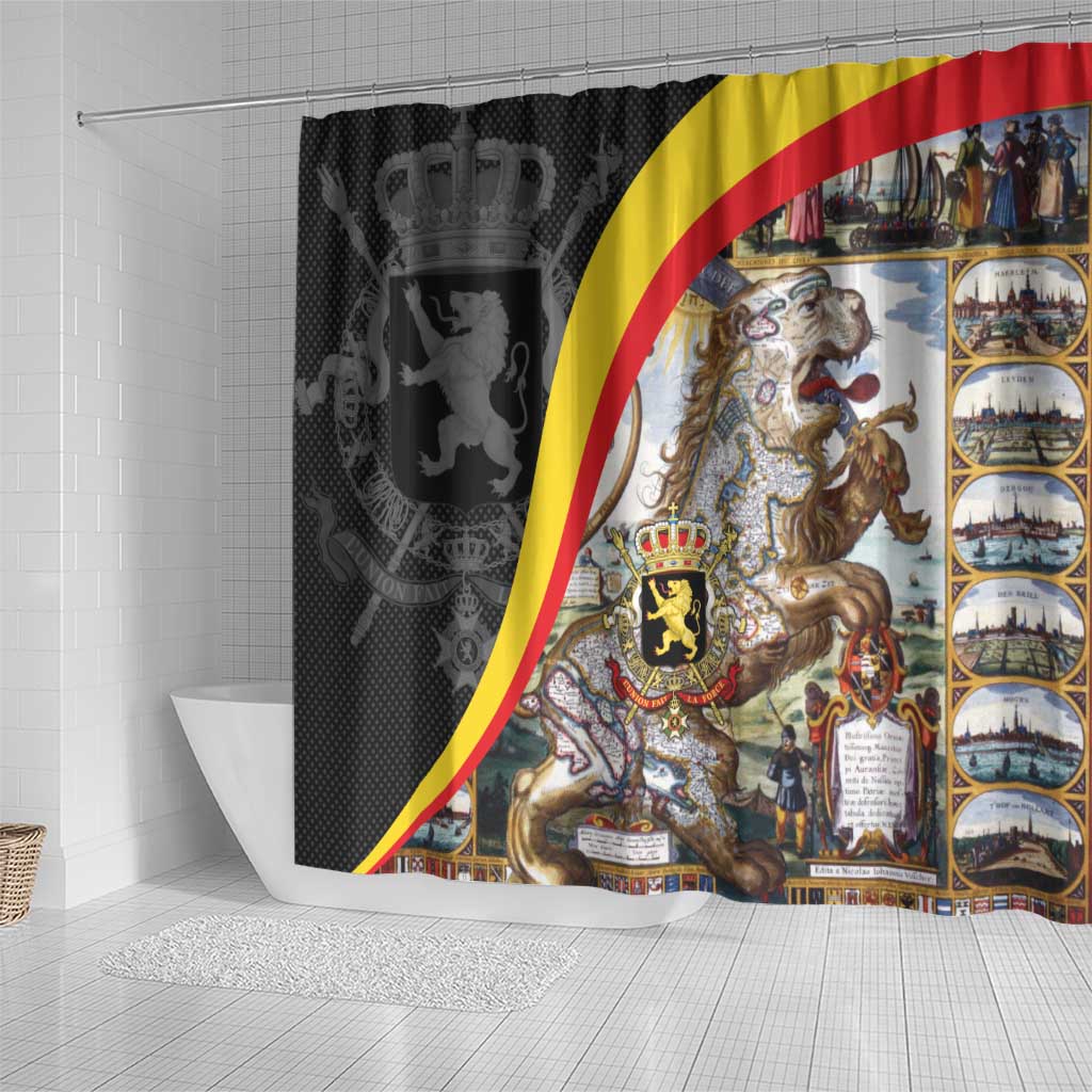 Belgium Leo Belgicus Shower Curtain
