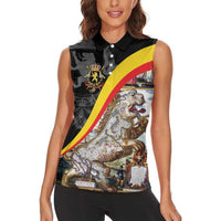 Belgium Leo Belgicus Women Sleeveless Polo Shirt