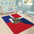 Hispaniola Personalized Area Rug Dominican Republic Haiti Flag Together