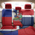 Hispaniola Personalized Back Car Seat Cover Dominican Republic Haiti Flag Together