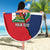 Hispaniola Personalized Beach Blanket Dominican Republic Haiti Flag Together