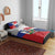 Hispaniola Personalized Bedding Set Dominican Republic Haiti Flag Together