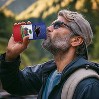 Hispaniola Personalized 4 in 1 Can Cooler Tumbler Dominican Republic Haiti Flag Together