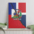 Hispaniola Personalized Canvas Wall Art Dominican Republic Haiti Flag Together