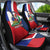 Hispaniola Personalized Car Seat Cover Dominican Republic Haiti Flag Together