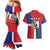 Hispaniola Personalized Couples Matching Mermaid Dress and Hawaiian Shirt Dominican Republic Haiti Flag Together