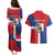 Hispaniola Personalized Couples Matching Puletasi and Hawaiian Shirt Dominican Republic Haiti Flag Together