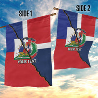 Hispaniola Personalized Garden Flag Dominican Republic Haiti Flag Together