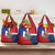 Hispaniola Personalized Grocery Bag Dominican Republic Haiti Flag Together