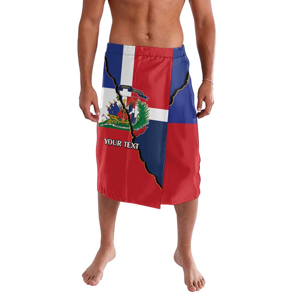 Hispaniola Personalized Lavalava Dominican Republic Haiti Flag Together