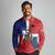 Hispaniola Personalized Long Sleeve Polo Shirt Dominican Republic Haiti Flag Together