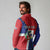 Hispaniola Personalized Long Sleeve Polo Shirt Dominican Republic Haiti Flag Together