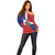 Hispaniola Personalized Off Shoulder Sweater Dominican Republic Haiti Flag Together